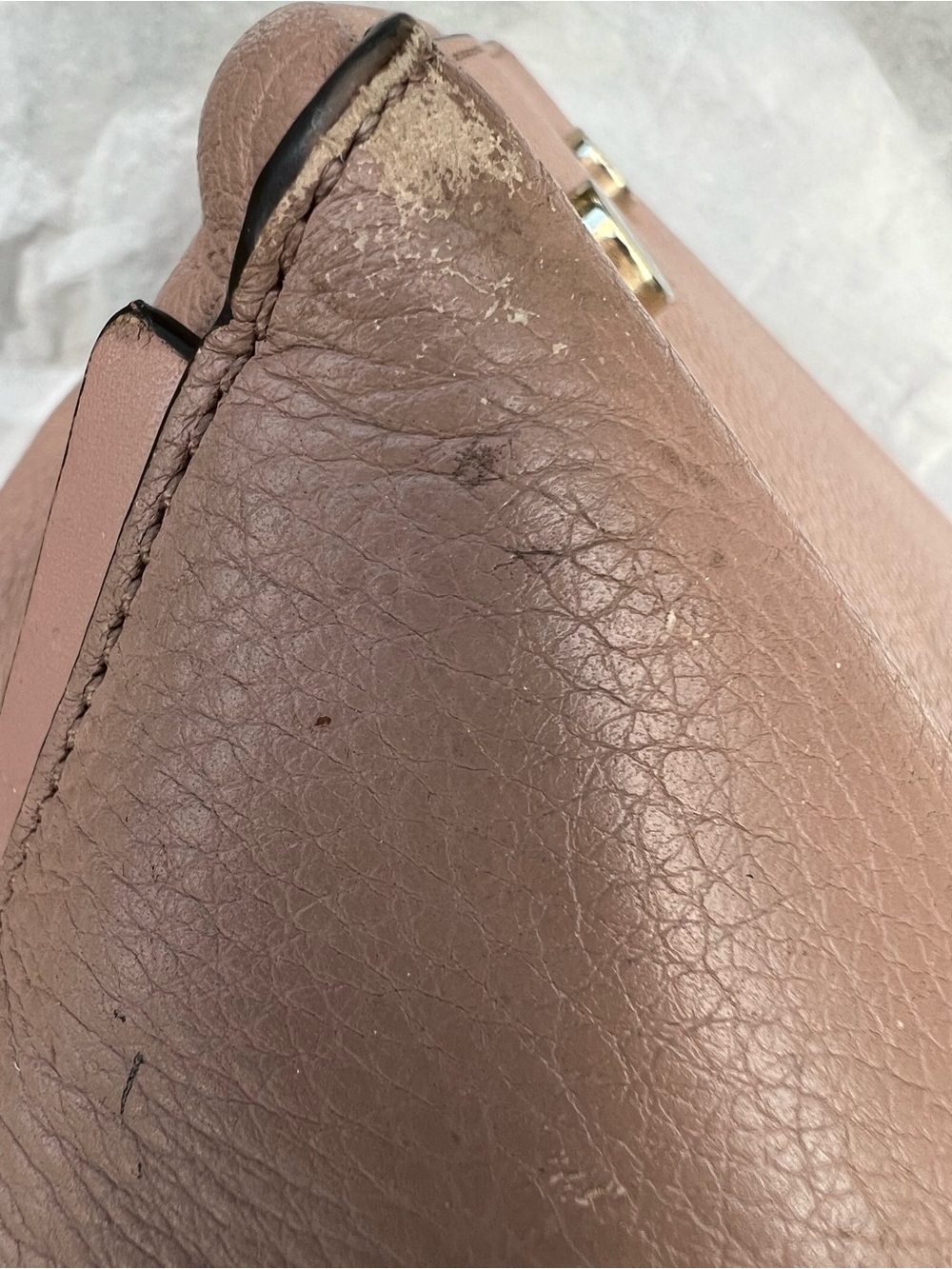 Michael Kors large mauve pebbled leather shoulder bag - Picture 7 of 16